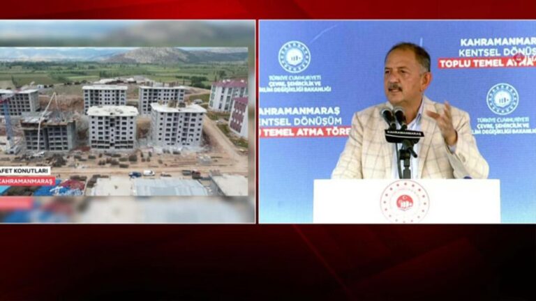 Cérémonie d&rsquo;inauguration à Kahramanmaraş !  Déclarations du ministre Özhaseki