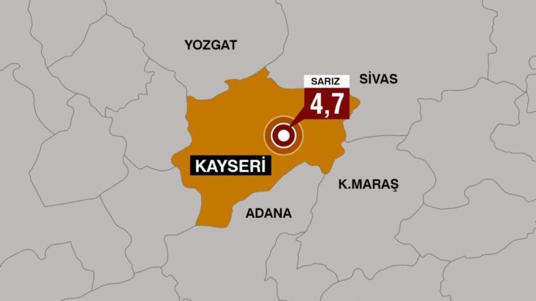 DERNIÈRE MINUTE : Séisme de magnitude 4,7 à Kayseri !  Cela s&rsquo;est également ressenti à Kahramanmaraş…