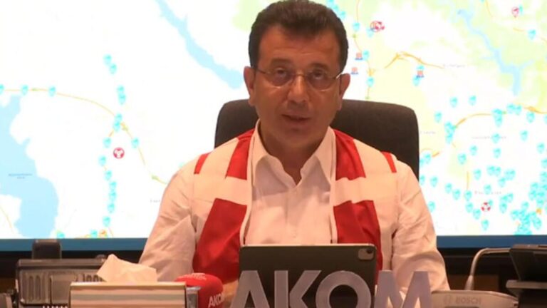 Le président de l&rsquo;İBB, İmamoğlu, a annoncé : 150 kilogrammes de précipitations sont tombés par mètre carré