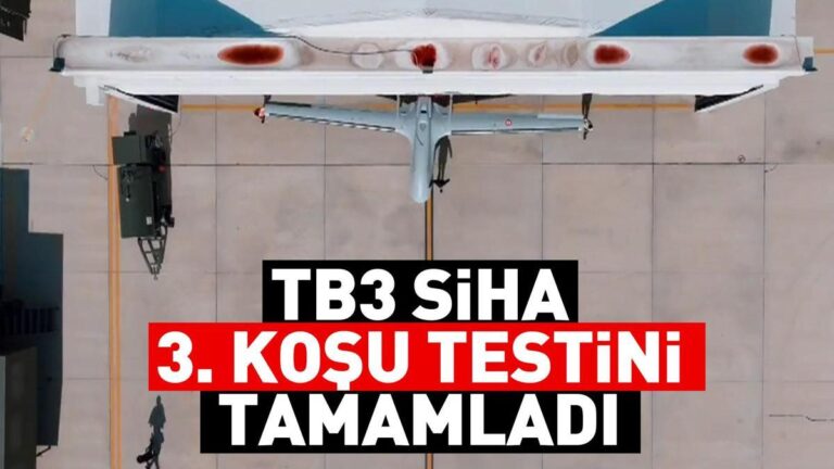 TB3 SİHA a terminé son 3ème test en cours