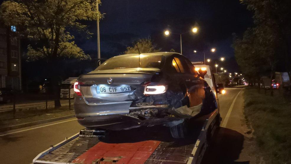 Accident de chaîne à Bolu !  4 voitures sont entrées en collision : 9 blessés