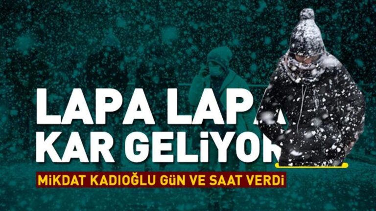 C&rsquo;est apparu dans les prévisions… L&rsquo;expert a donné le jour et l&rsquo;heure : La neige arrive à Istanbul !