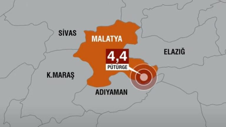 Dernières nouvelles… Séisme de magnitude 4,4 à Malatya
