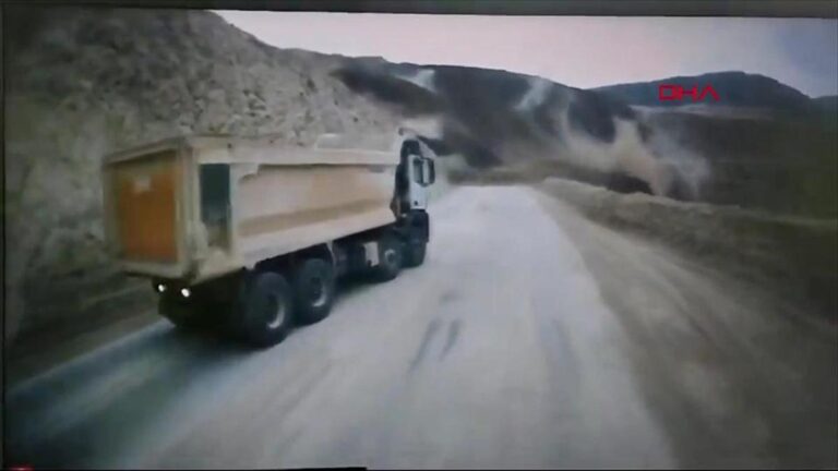 Nouvelle image du glissement de terrain à Erzincan