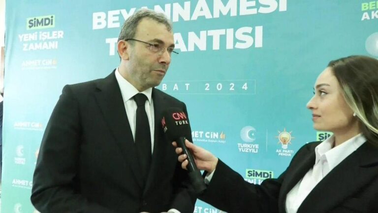 Ahmet Cin, candidat à la mairie du parti AK Pendik, est sur CNN TÜRK… Quels sont ses projets pour Pendik ?