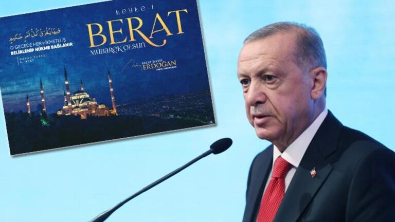 Message d&rsquo;Erdoğan à Gaza dans son message à Berat Kandili