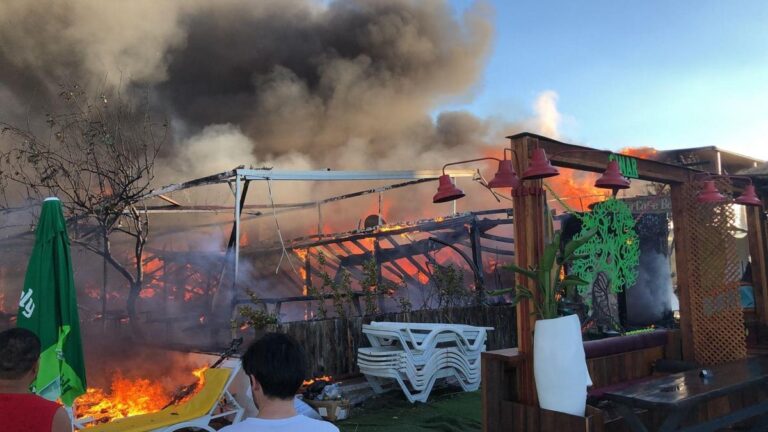 Incendie dans l’hôtel à Edremit !