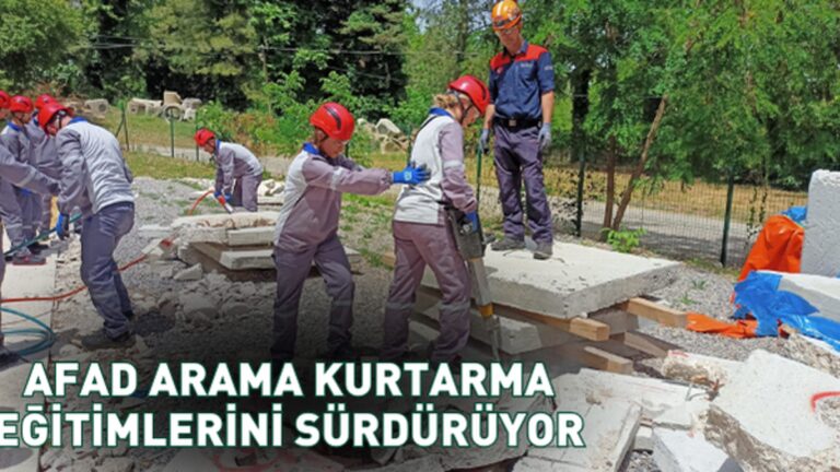 L'AFAD poursuit sa formation en recherche et sauvetage lors des tremblements de terre
