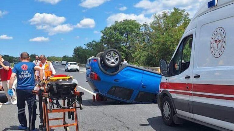 Voiture renversée sur TEM : 5 blessés dont 1 enfant