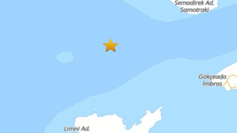 Dernière minute!  Effrayant tremblement de terre à Çanakkale