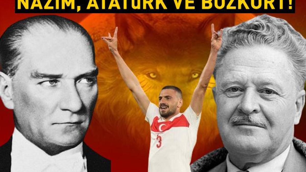 L'UEFA a ouvert une enquête sur le signe du loup gris de Merih Demiral !  Il a participé aux discussions portant ce titre : Nazim, Atatürk et Bozkurt...