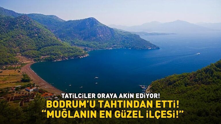 Il a détrôné Bodrum ! Les vacanciers y affluent : « Le plus beau quartier de Muğla »