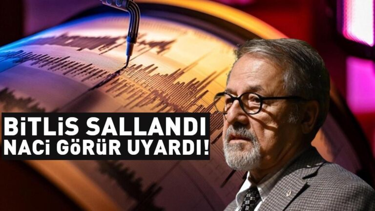 Bitlis a tremblé, professeur. Dr. Naci Görür a prévenu : Soyez prudent sur cette ligne !