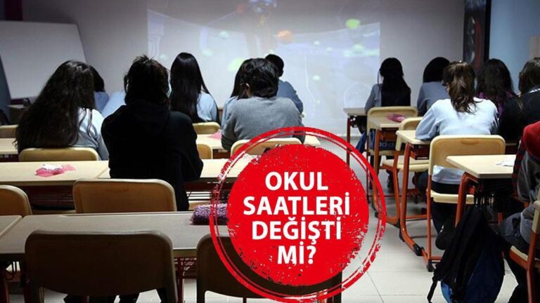 LES HORAIRES SCOLAIRES ONT-ILS CHANGÉ ? Déclaration d'heures scolaires de dernière minute du gouverneur d'Istanbul
