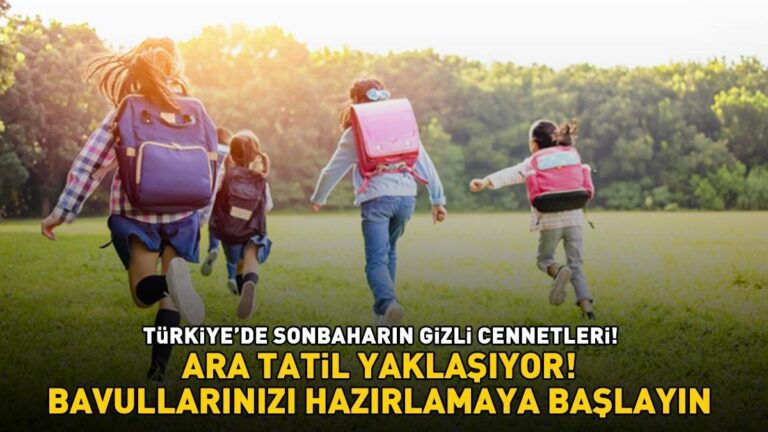 LA PAUSE DE RECHERCHE ARRIVE DANS LES ÉCOLES ! Paradis secrets de l'automne en Turquie : « LES VACANCES SONT DIFFÉRENTES EN NOVEMBRE ! »