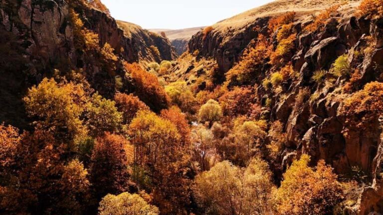 Voici comment la merveille naturelle du canyon d'Uludere a été vue avec sa beauté automnale