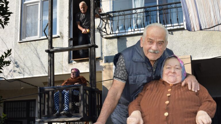 IL L'A FAIT DE SES PROPRES MAINS ! Ascenseur à l'extérieur du bâtiment pour son épouse alitée depuis 47 ans.