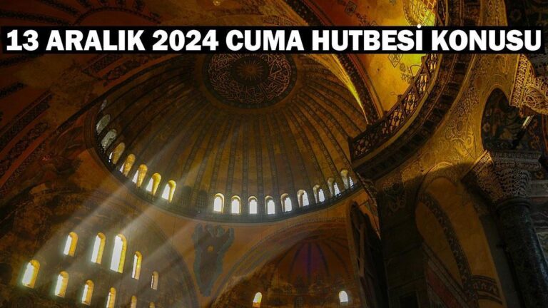 SERMON DU VENDREDI 13 DÉCEMBRE SUJET 2024 : Il y a de la facilité après chaque difficulté ! Sermon du Diyanet en version PDF complète !