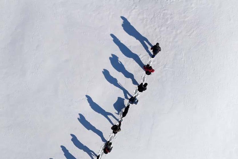 Une promenade hivernale de conte de fées sur le plateau de Tohtamur