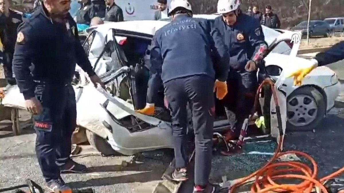 Un accident de véhicule à chaîne à şanlıurfa est devant la caméra!