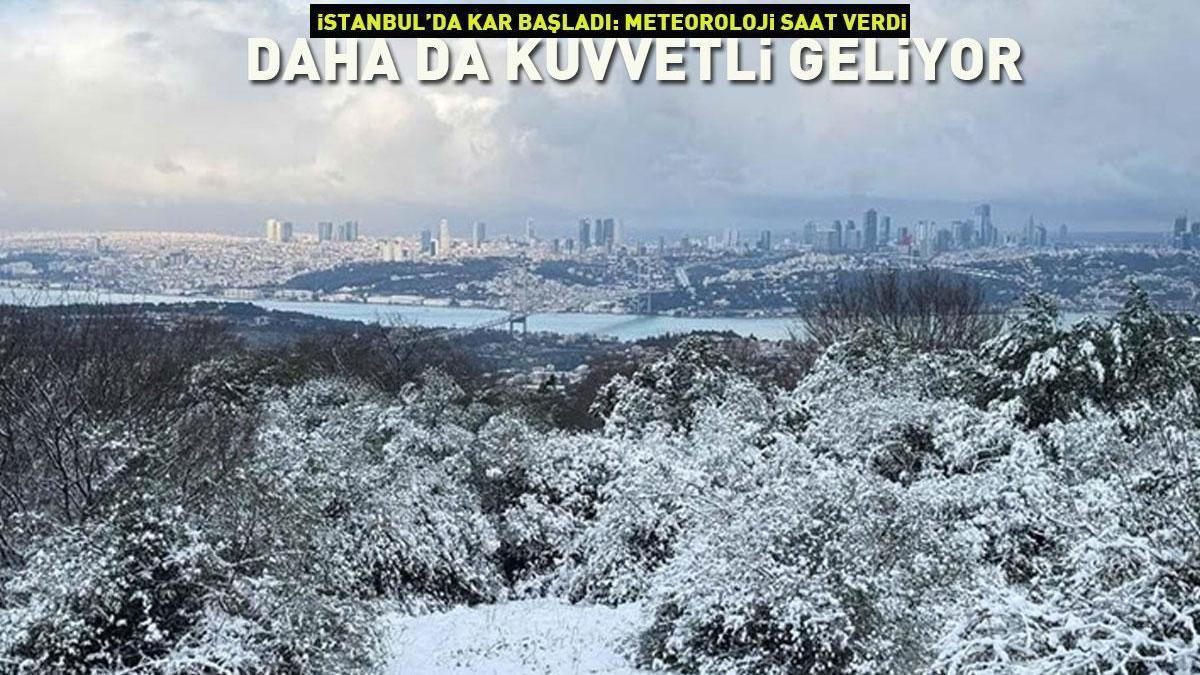 La neige a commencé à Istanbul! La météorologie a donné une horloge et a annoncé: cela semble encore plus fort!