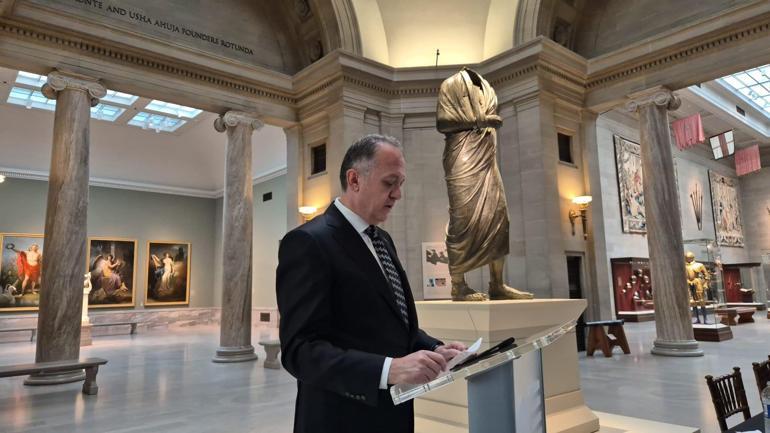 La statue de Marcus Aurelius enlevée à l'étranger a été retournée à Türkiye