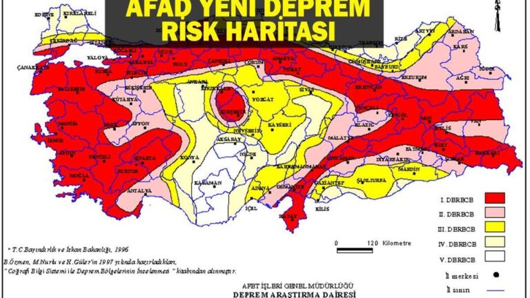 Nouvelle carte du tremblement de terre de l'AFAD: la carte du tremblement de terre de l'AFAD a été renouvelée! Risque de tremblement de terre à Türkiye où se trouvent les moindres provinces? Quelles provinces présentent un risque élevé de tremblement de terre? Afad Türkiye Map de tremblement de terre!