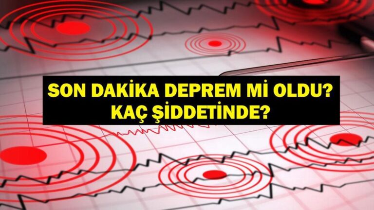 Treatrice de dernière minute! Mercredi 2 juillet, un tremblement de terre était un tremblement de terre, où, combien d'intensité? Y a-t-il un tremblement de terre à Istanbul, Bursa, Erzurum? Afad et Kandilli Observatoire Dernière liste des tremblements de terre!
