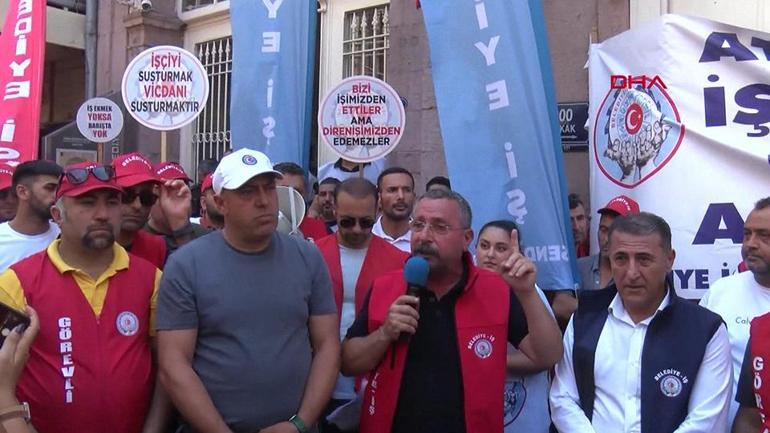 Travailleurs émis à Izmir en action