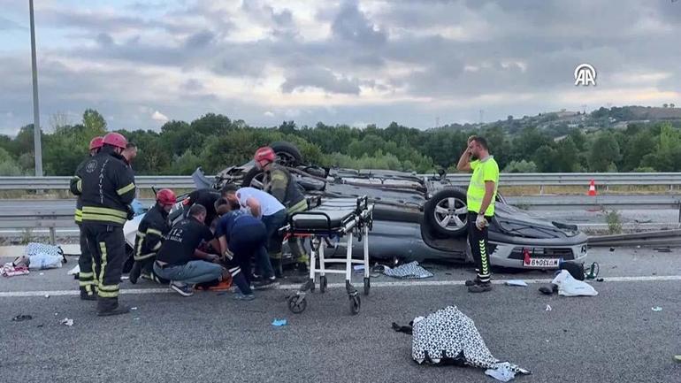 Accident désastreux sur la route North Marmara: Mère est décédée, son mari et 3 enfants ont été blessés