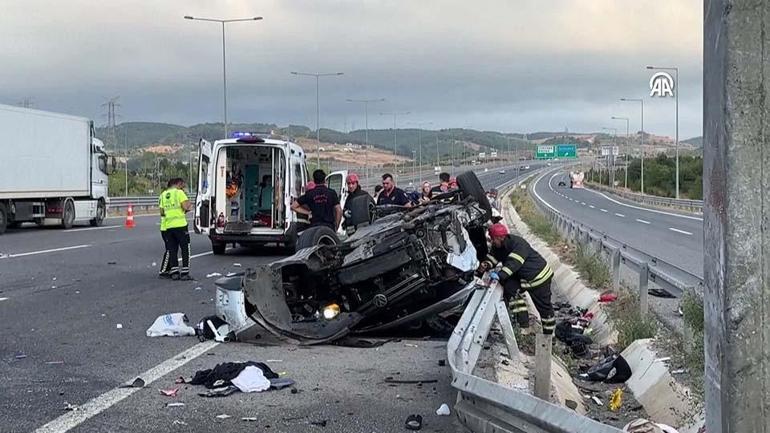 Accident désastreux sur la route North Marmara: Mère est décédée, son mari et 3 enfants ont été blessés