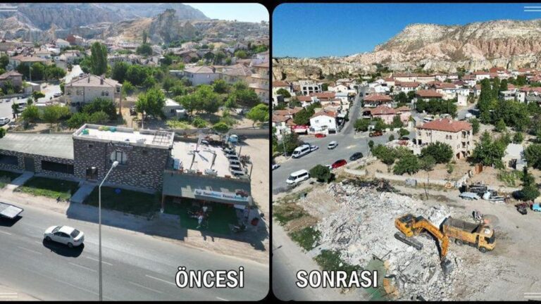 Il n'y a pas de passage à la structure illégale en Cappadoce: l'hôtel et le restaurant dans la zone SIT ont été détruits