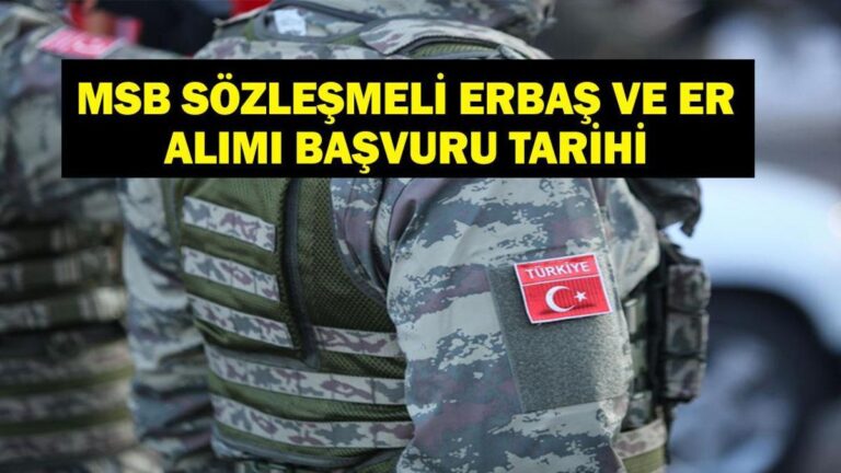 Spécialiste MSB Erbaş et achat privé: Quand les achats contractuels MSB sont-ils? Quels sont les experts contractuels et les exigences de demande privée?