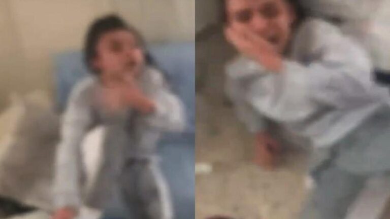 Les images étaient à l'ordre du jour sur les réseaux sociaux! Violence à sa sœur et a perdu un suspect d'eau bouillante et son père a arrêté