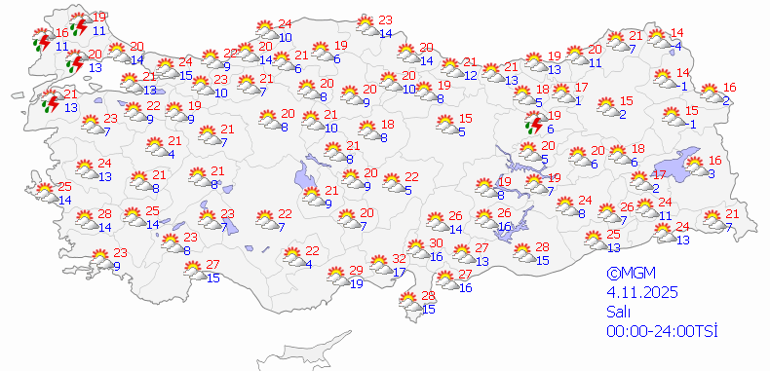 DES AVERSES ARRIVENT AU COURS DES 2 DERNIERS JOURS Voici le bulletin météo du 3 au 7 novembre : Quel temps fera-t-il dans quelle région ?