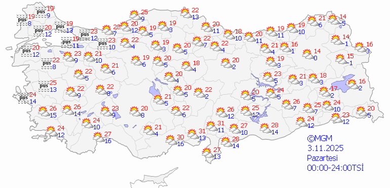 DES AVERSES ARRIVENT AU COURS DES 2 DERNIERS JOURS Voici le bulletin météo du 3 au 7 novembre : Quel temps fera-t-il dans quelle région ?