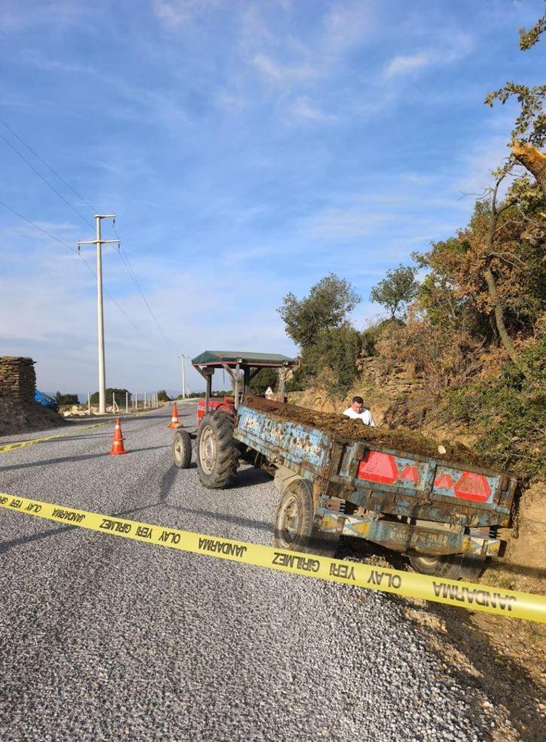 Un accident très douloureux à Aydın. L'enfant coincé sous le tracteur conduit par son grand-père a perdu la vie.