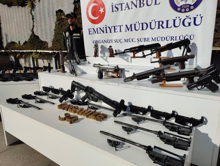 Un coup dur pour l’organisation criminelle des motards à Istanbul. La police a exposé les armes saisies
