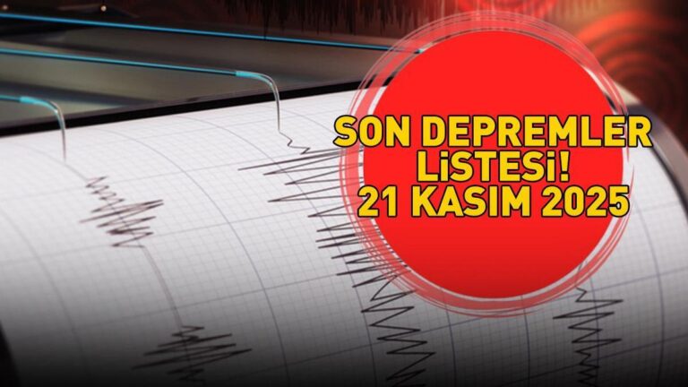 DERNIÈRES NOUVELLES TREMBLEMENT DE TERRE 21 NOVEMBRE 2025 | Y a-t-il eu un tremblement de terre, où et avec quelle intensité ? Observatoire de Kandilli – AFAD annoncé : Balıkesir, Malatya, Manisa…
