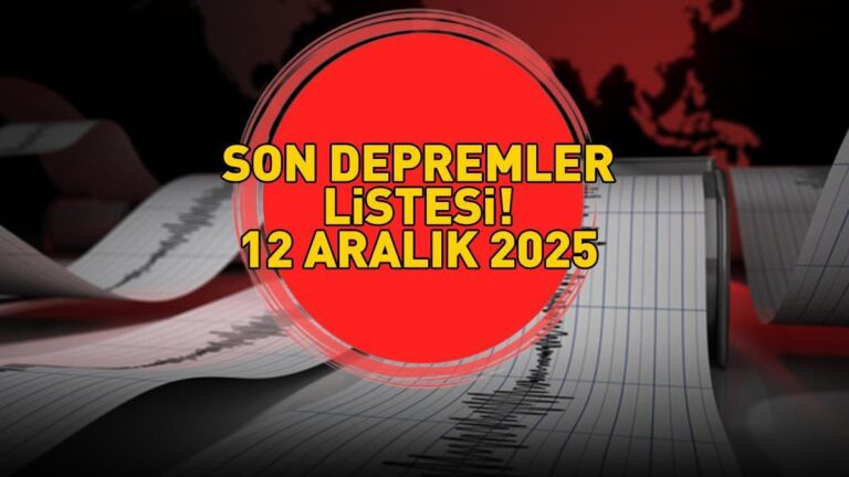 DERNIÈRES NOUVELLES TREMBLEMENT DE TERRE 12 DÉCEMBRE 2025 | Y a-t-il eu un tremblement de terre, où et avec quelle intensité ? Observatoire Kandilli-AFAD annoncé ! Çanakkale, Balikesir, Kütahya…