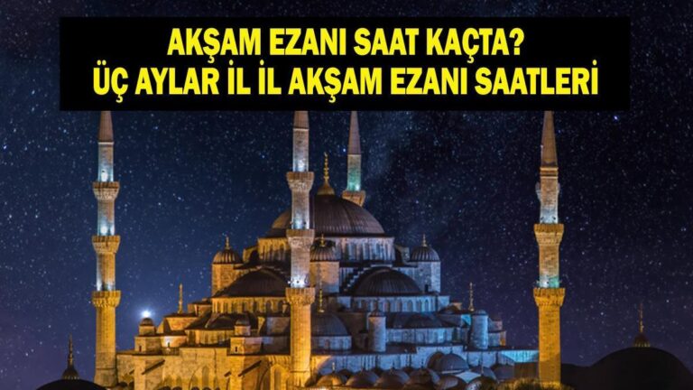 HORAIRES DE L'ADHAN DU SOIR DU 24 DÉCEMBRE : À quelle heure l'adhan du soir est-il récité aujourd'hui ? Selon Diyanet, les horaires de prière du soir et d'iftar pendant trois mois à Istanbul, Ankara, Izmir, Bursa…