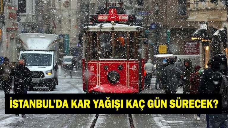 Combien de jours dureront les chutes de neige à Istanbul ? Combien de jours va-t-il neiger à Istanbul ? Avertissement après avertissement de la part de MGM et AKOM !