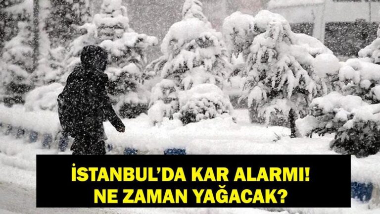 ALERTE NEIGE À ISTANBUL : Quand va-t-il neiger à Istanbul ? MGM annonce des prévisions météorologiques sur 5 jours !