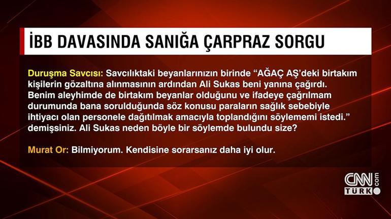 La tension est retombée lors de la 7ème séance de l'affaire de corruption IMM : demande de libération d'Ekrem İmamoğlu | Murat Or a été contre-interrogé