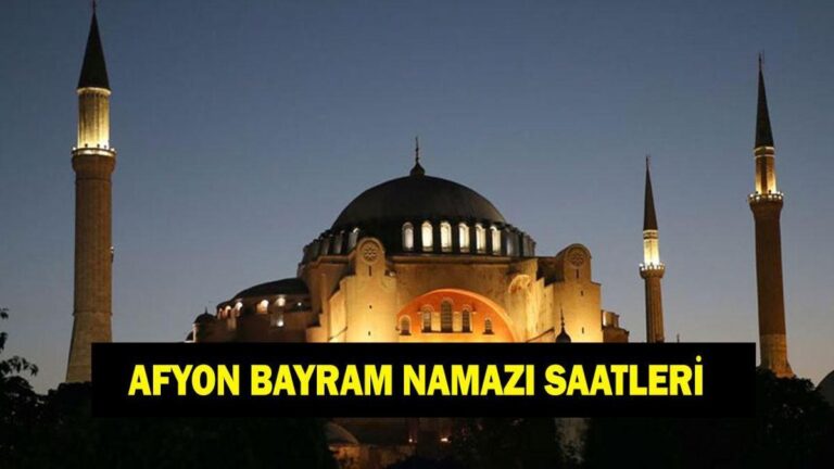 Heure de prière de l'Aïd al-Fitr à Afyon 2026 – Quand la prière de l'Aïd al-Fitr sera-t-elle effectuée à Afyon ?
