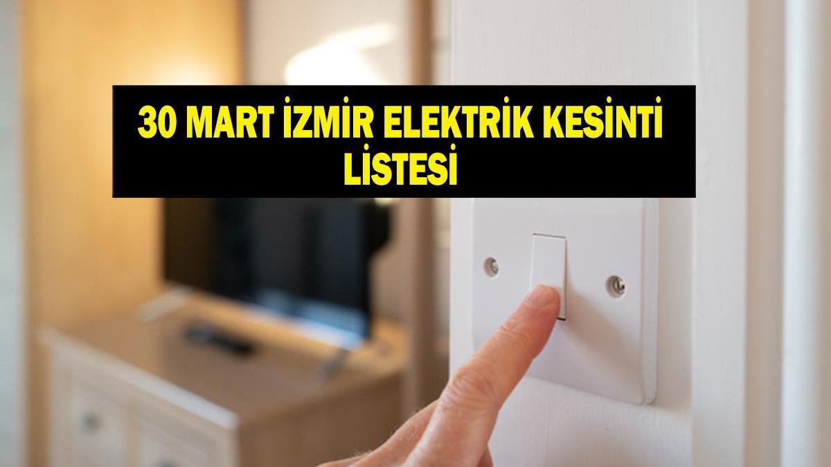 PANNE D'ÉLECTRICITÉ À IZMIR 30 MARS : Quand l'électricité reviendra-t-elle à Izmir ? Le district électrique de GDZ a annoncé le calendrier des pannes d'aujourd'hui