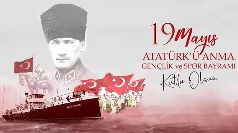 MESSAGES DU 19 MAI 2026 AVEC ILLUSTRATIONS | Les derniers dictons de célébration avec des drapeaux turcs et des photos d'Atatürk : les plus beaux messages pour la Journée de la jeunesse et du sport du 19 mai