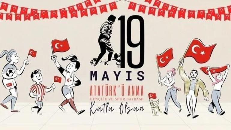 MESSAGES DU 19 MAI 2026 AVEC ILLUSTRATIONS | Les derniers dictons de célébration avec des drapeaux turcs et des photos d'Atatürk : les plus beaux messages pour la Journée de la jeunesse et du sport du 19 mai
