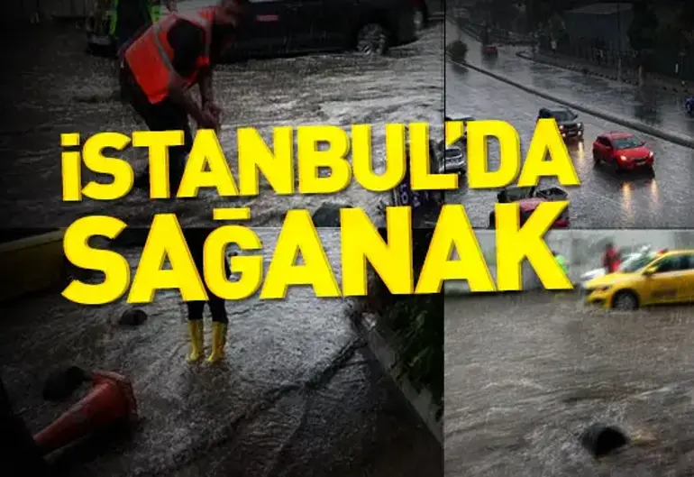 Fortes pluies à Istanbul : les rues sont inondées