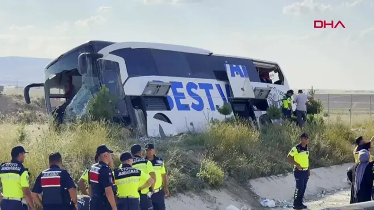 DERNIÈRES NOUVELLES | Accident de bus de passagers à Aksaray ! Il y a beaucoup de blessés